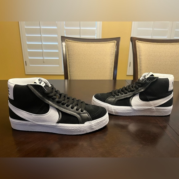 New Nike Zoom Blazer Mid SB Premium Black White Sneaker Shoes Size US 10 - Picture 10 of 13